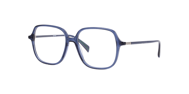 LV 1097 Blue AcetateEyeglass Frames for Glasses Direct, Angle View