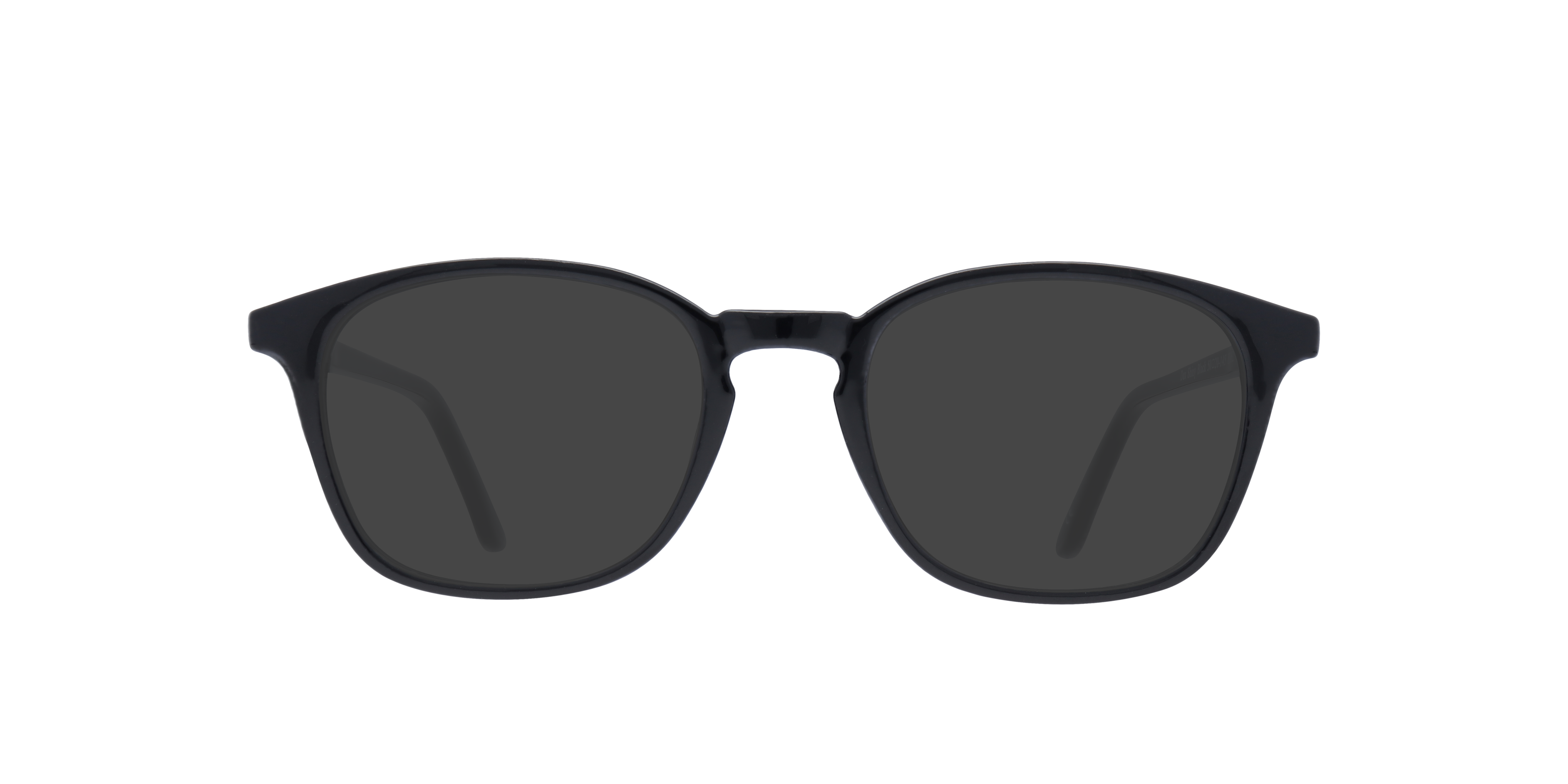 Dax Shiny Black PlasticEyeglass Frames for Glasses Direct, with Tinted Lenses