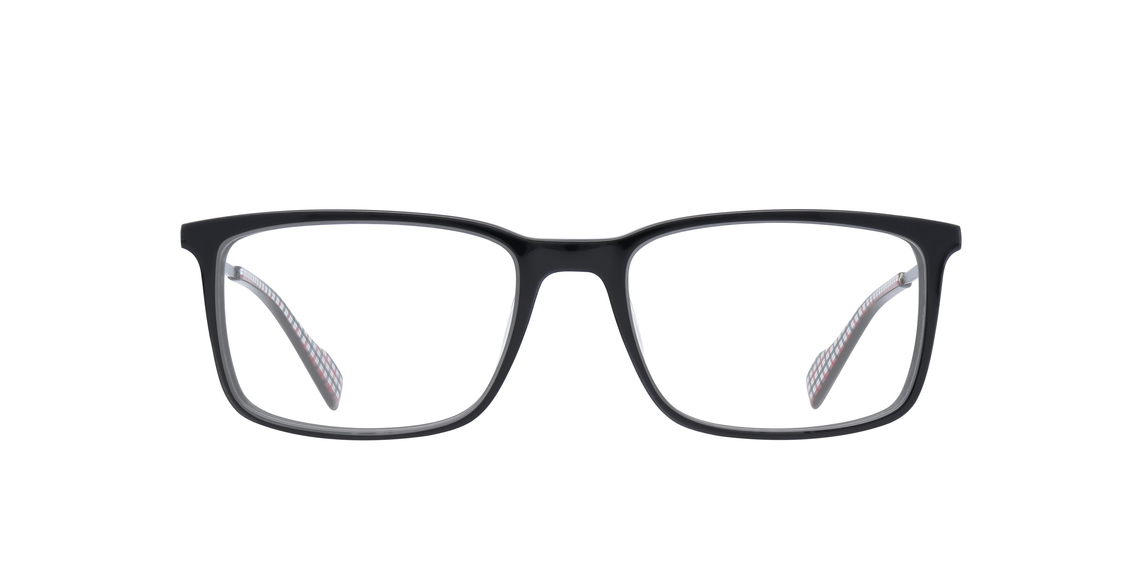 Chester BN Black MetalEyeglass Frames for Glasses Direct, Front View