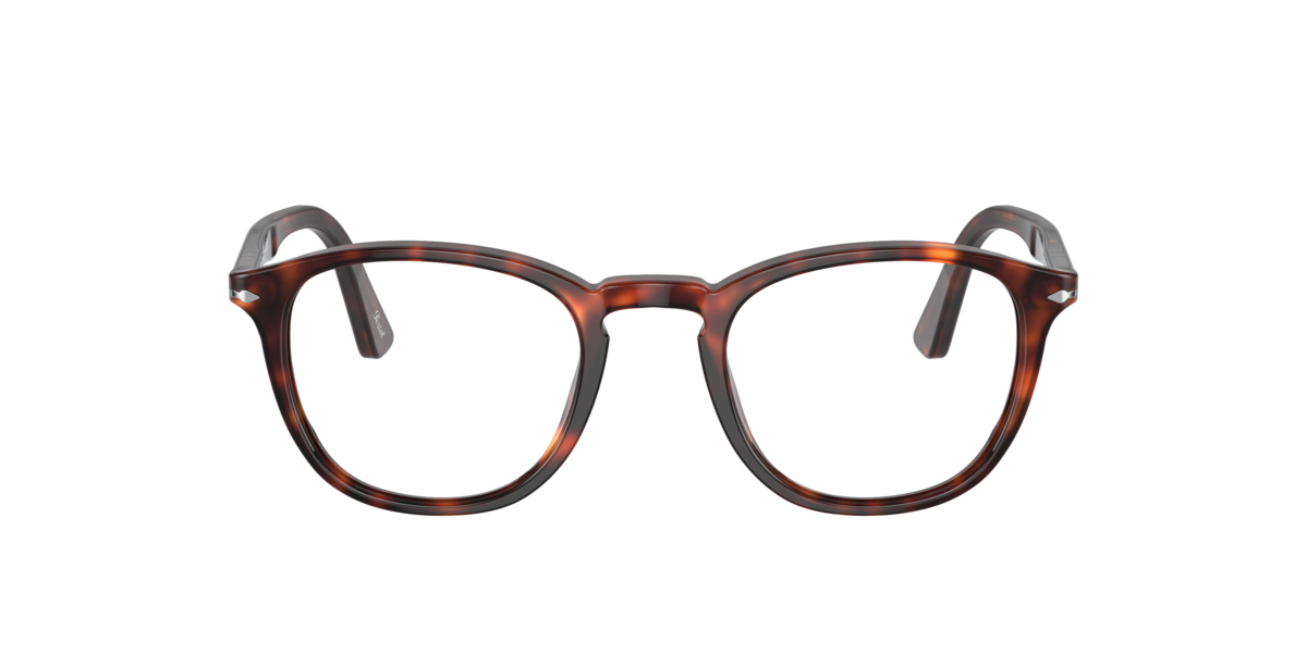 Persol Men's Havana Round Acetate Eyeglasses Online - Full Rim - Po3143v