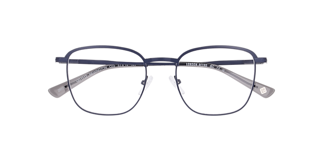 Newington Matte Dark Blue MetalEyeglass Frames for Glasses Direct, Closed View