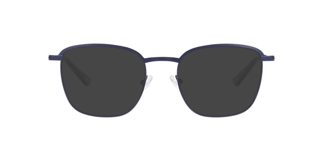 Newington Matte Dark Blue MetalEyeglass Frames for Glasses Direct, with Tinted Lenses