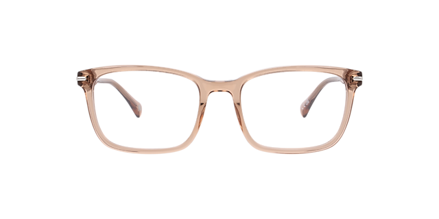 Mayfair Crystal Light Brown AcetateEyeglass Frames for Glasses Direct, Front View
