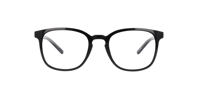 Micah Black On Crystal PlasticEyeglass Frames for Glasses Direct, Front View