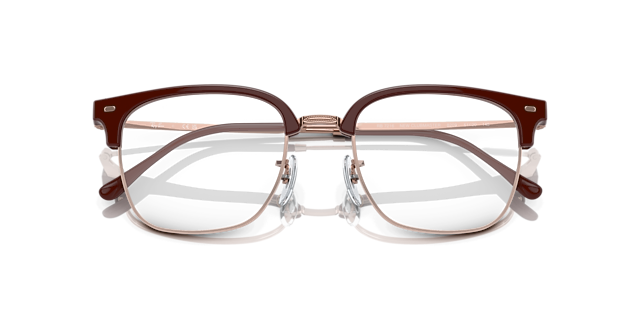 RB7216 Bordeaux On Rose Gold PlasticEyeglass Frames for Glasses Direct, Closed View