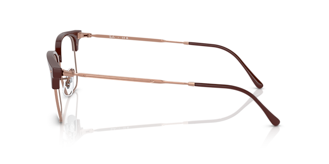 RB7216 Bordeaux On Rose Gold PlasticEyeglass Frames for Glasses Direct, Side View