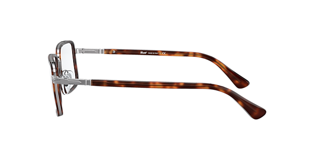 PO2473V Brown Tortoise MetalEyeglass Frames for Glasses Direct, Side View