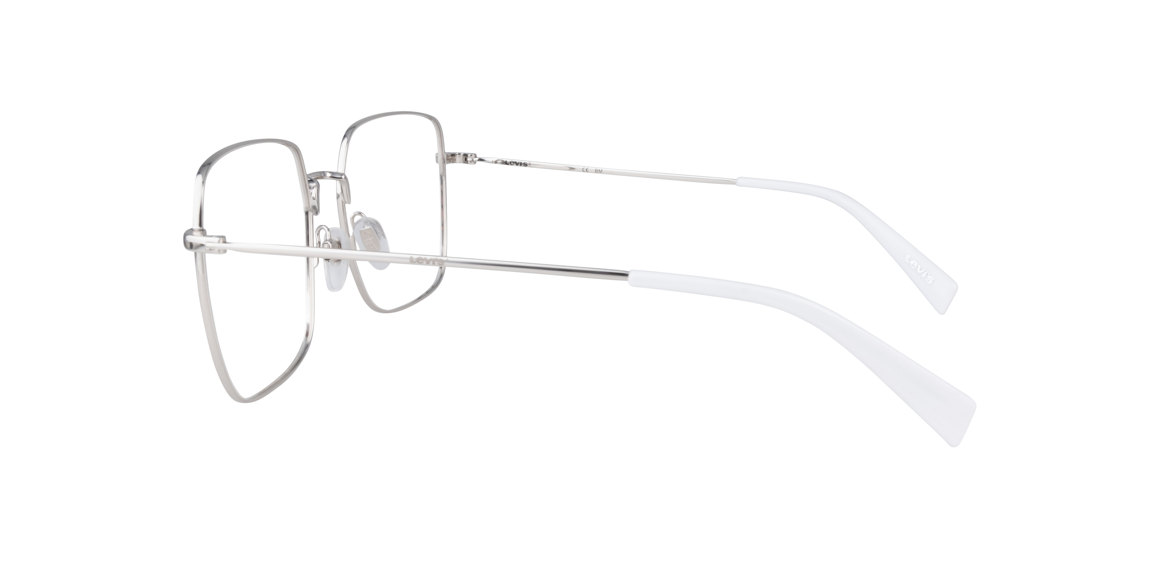 LV 1010 Silver MetalEyeglass Frames for Glasses Direct, Side View