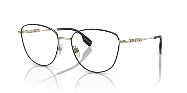 Virginia Black MetalEyeglass Frames for Glasses Direct, Angle View