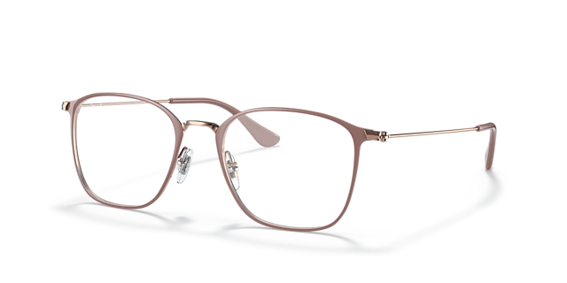 RB6466 Beige On Copper MetalEyeglass Frames for Glasses Direct, Angle View