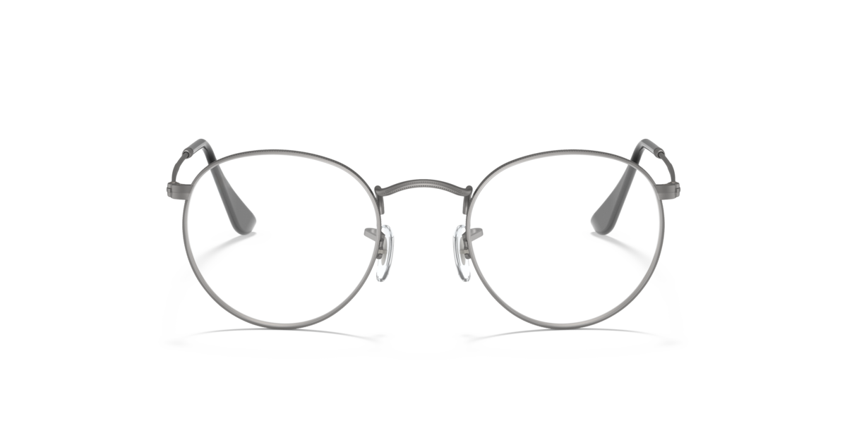 Ray-Ban Unisex Gunmetal Round Metal Eyeglasses Online - Full Rim - Rb3447v