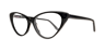 Harriet Black AcetateEyeglass Frames for Glasses Direct, Angle View