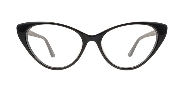 Harriet Black AcetateEyeglass Frames for Glasses Direct, Front View