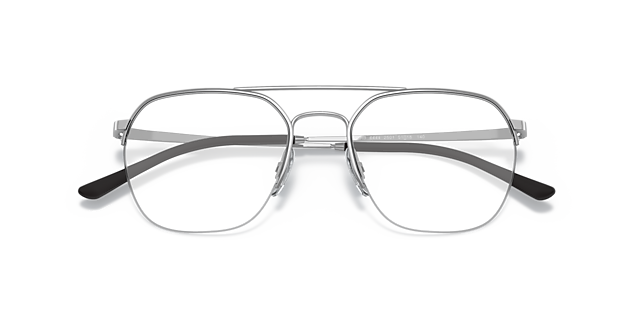 RB6444 Silver MetalEyeglass Frames for Glasses Direct, Closed View