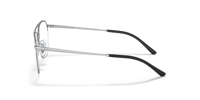 RB6444 Silver MetalEyeglass Frames for Glasses Direct, Side View