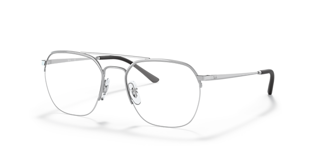 RB6444 Silver MetalEyeglass Frames for Glasses Direct, Angle View