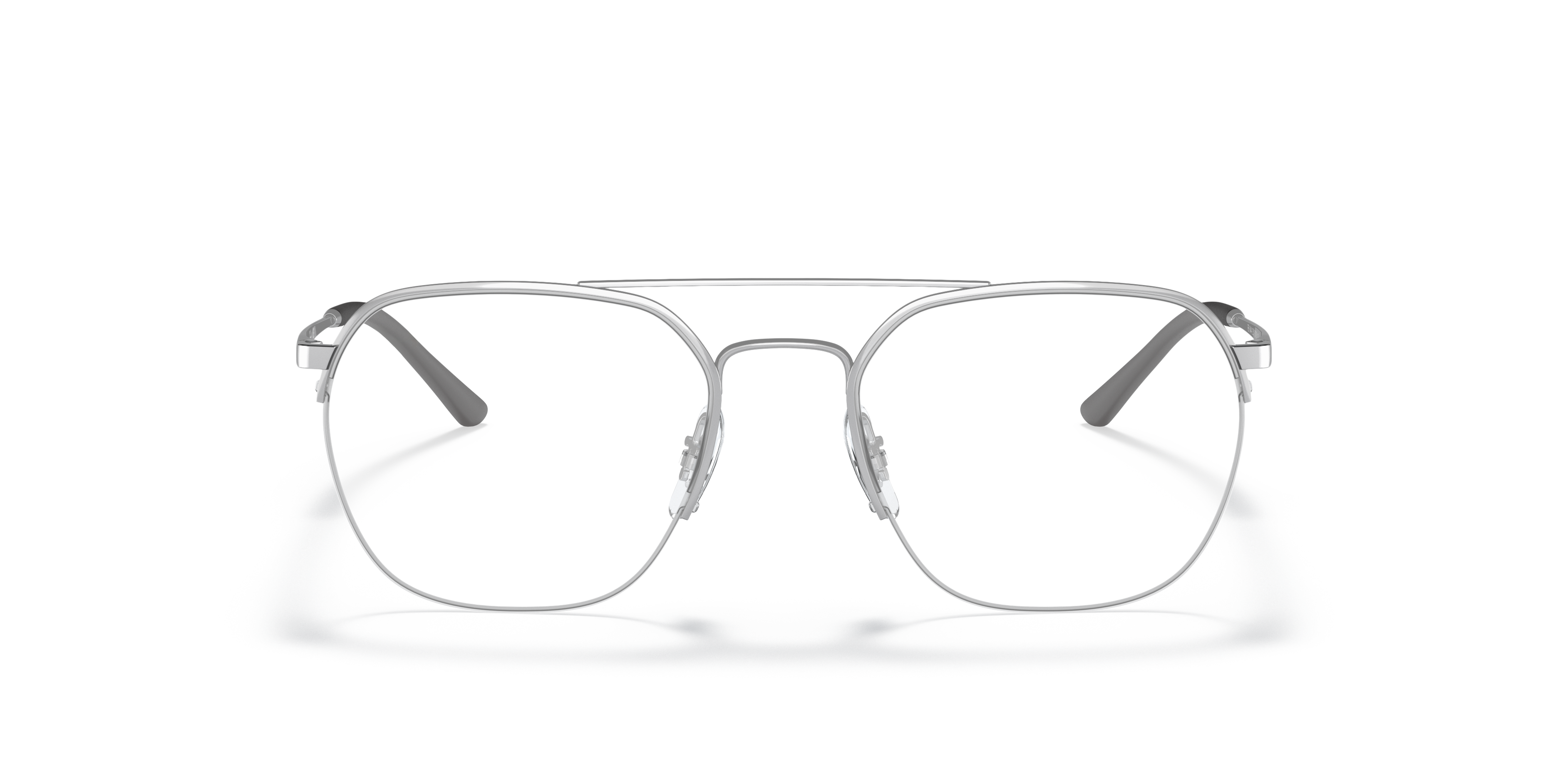 RB6444 Silver MetalEyeglass Frames for Glasses Direct, Front View