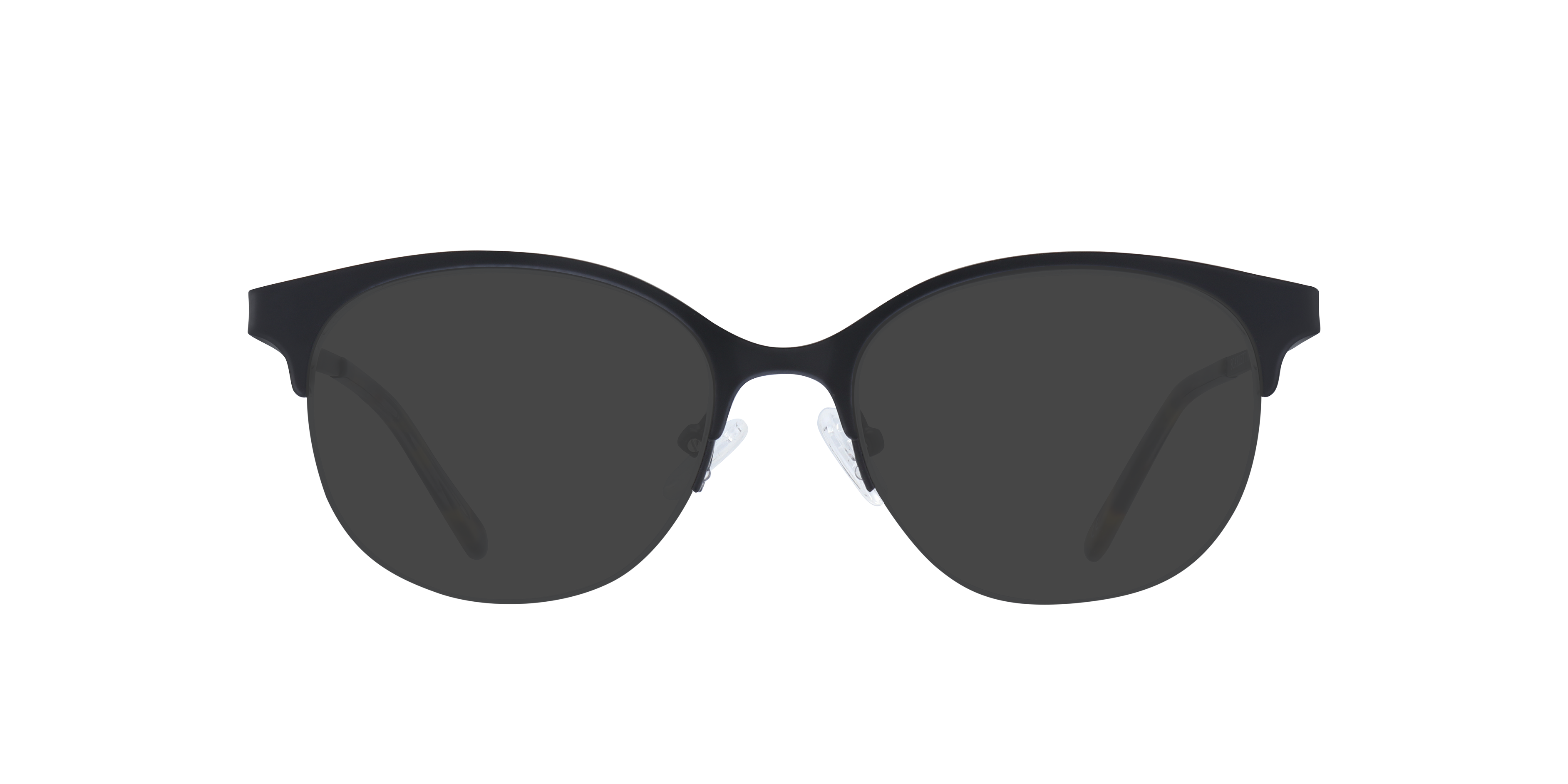 Scarlett Matte Black MetalEyeglass Frames for Glasses Direct, with Tinted Lenses