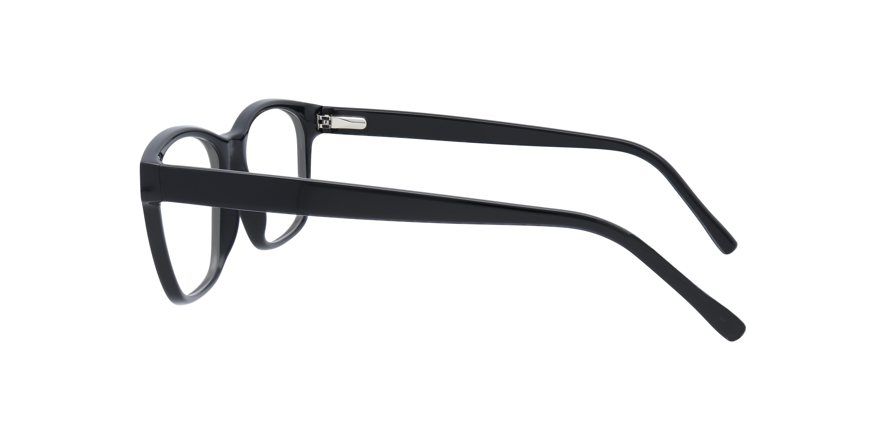 Aero Black AcetateEyeglass Frames for Glasses Direct, Side View