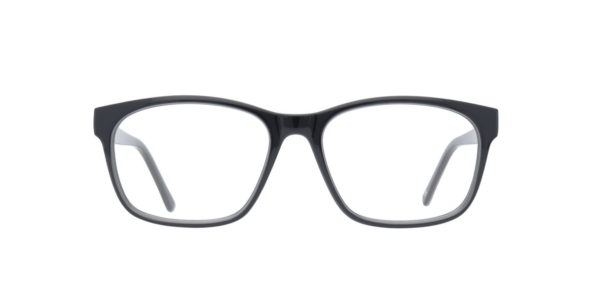 Glasses Direct ™ -Aero Rectangle Black Full Rim Eyeglasses