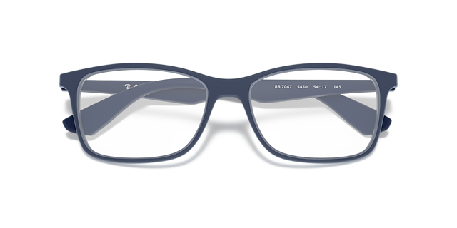 RB7047 Optics Transparent Blue PlasticEyeglass Frames for Glasses Direct, Closed View