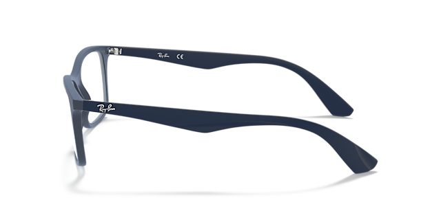 RB7047 Optics Transparent Blue PlasticEyeglass Frames for Glasses Direct, Side View