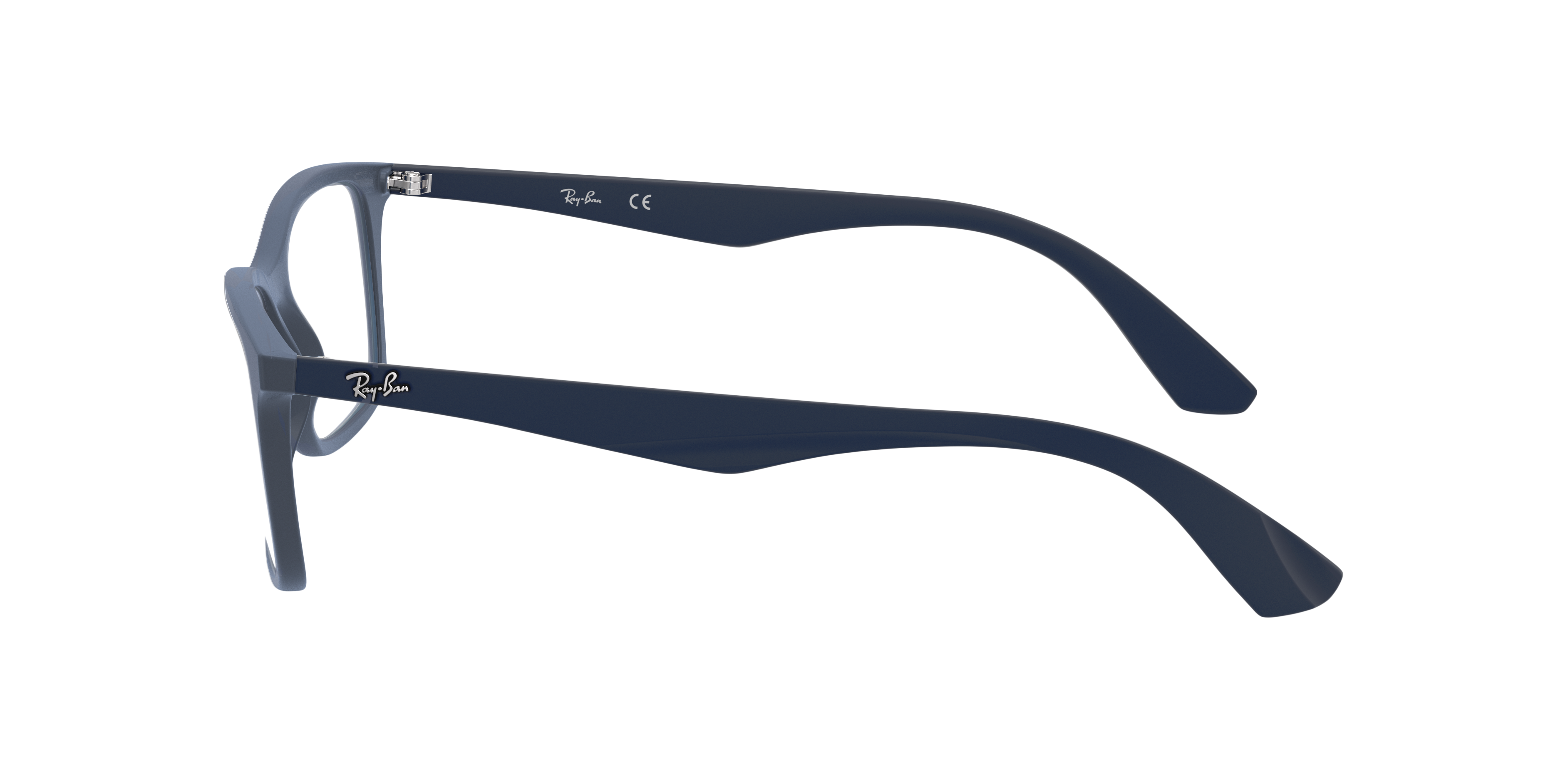 RB7047 Transparent Blue PlasticEyeglass Frames for Glasses Direct, Side View