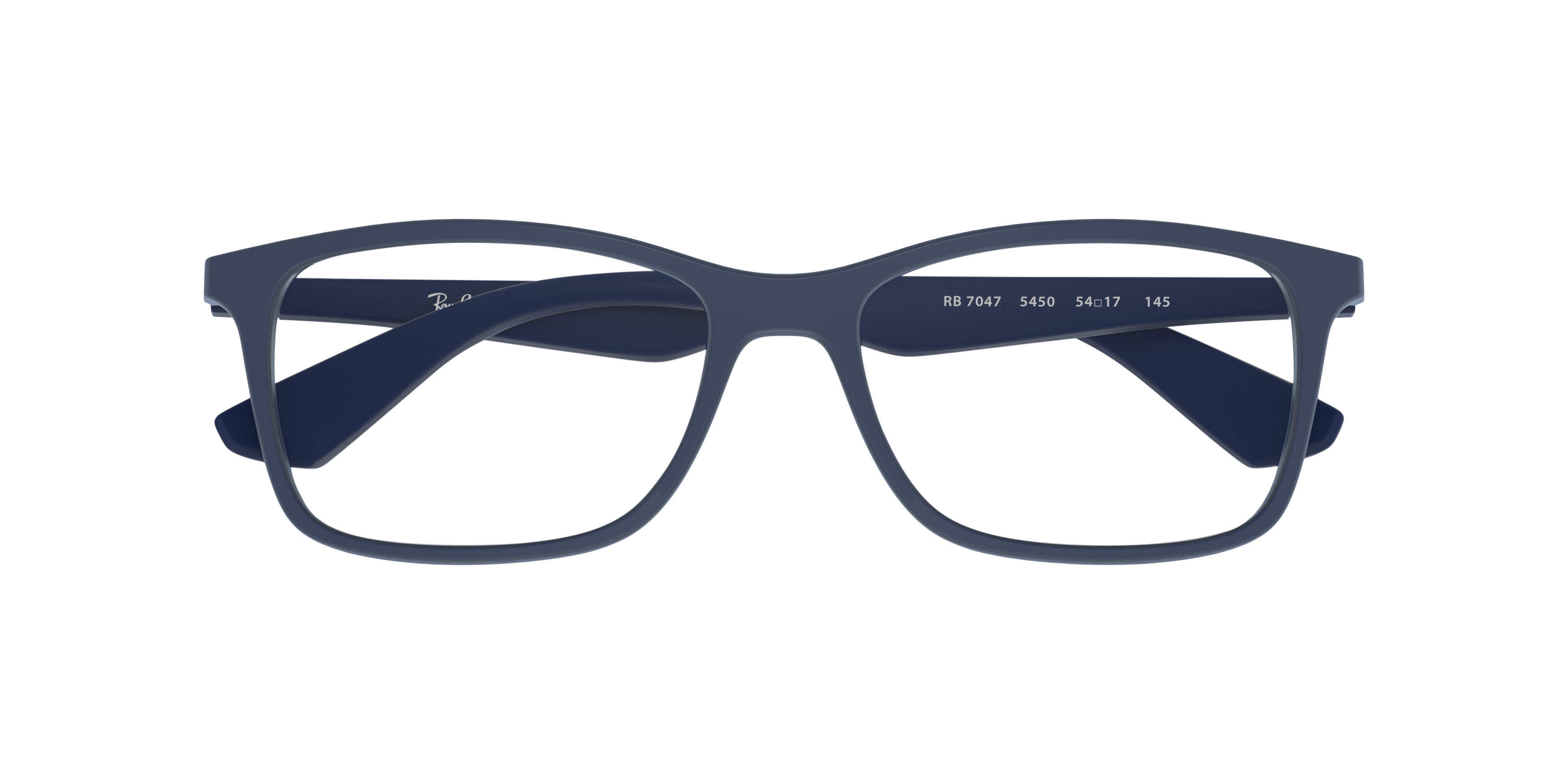 RB7047 Transparent Blue PlasticEyeglass Frames for Glasses Direct, Closed View