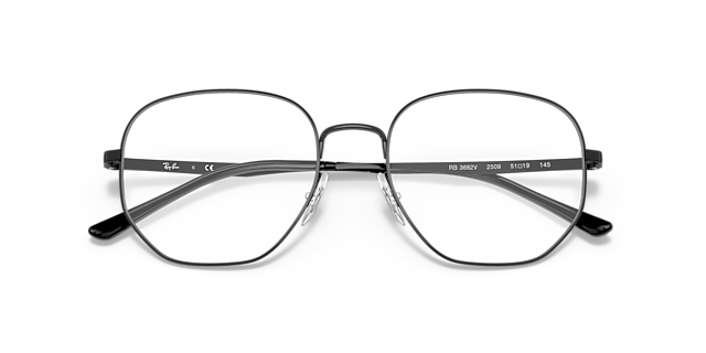 RB3682V Black MetalEyeglass Frames for Glasses Direct, Closed View