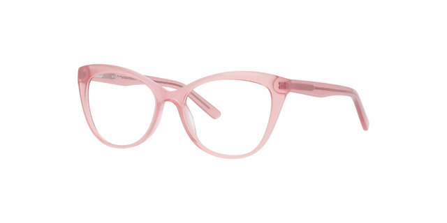 Meredith Pearly Pink AcetateEyeglass Frames for Glasses Direct, Angle View