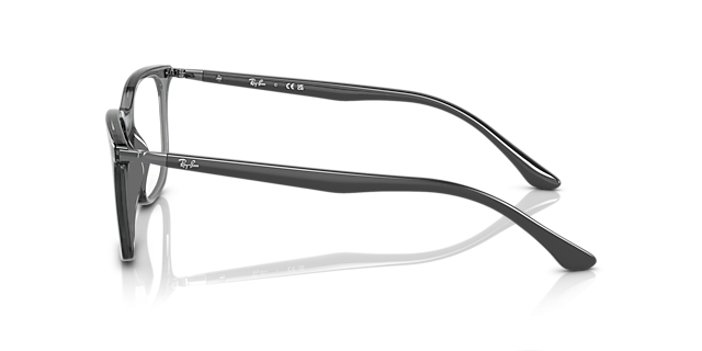 RB7211 Transparent Grey PlasticEyeglass Frames for Glasses Direct, Side View