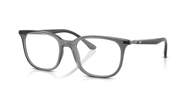 RB7211 Transparent Grey PlasticEyeglass Frames for Glasses Direct, Angle View