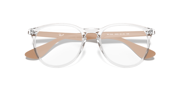 RB7046 Transparent PlasticEyeglass Frames for Glasses Direct, Closed View