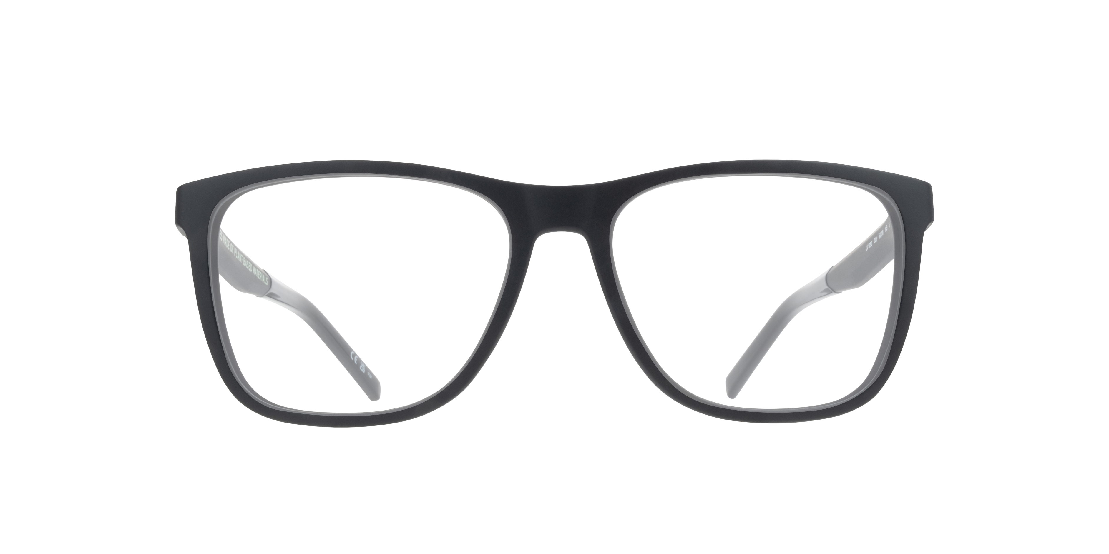 LV 5050 Black PlasticEyeglass Frames for Glasses Direct, Front View