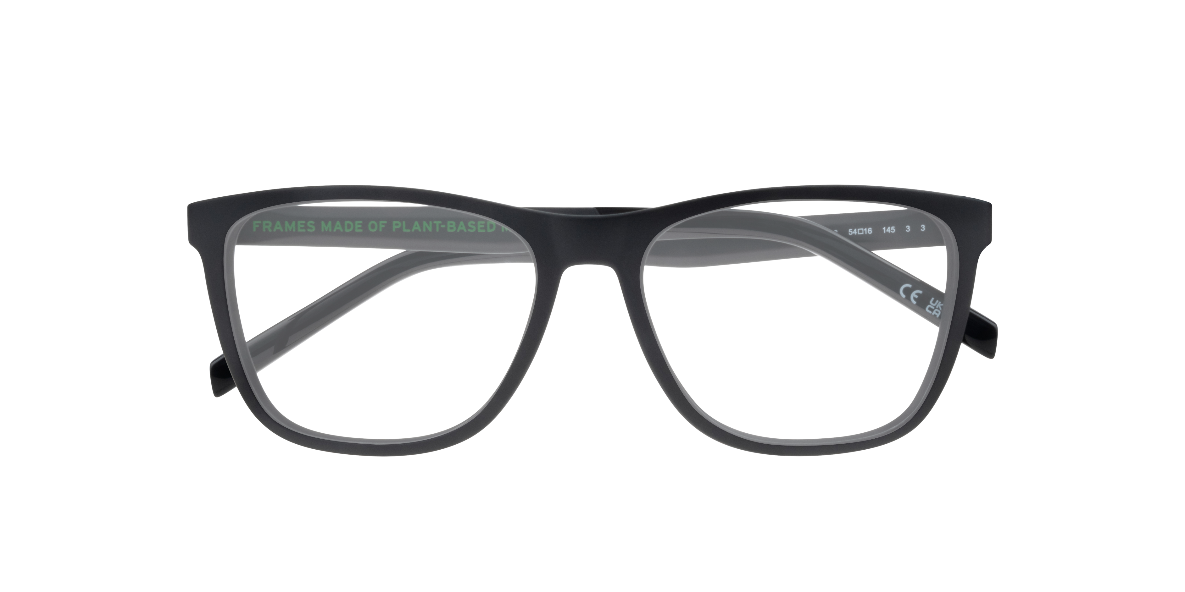 LV 5050 Black PlasticEyeglass Frames for Glasses Direct, Closed View