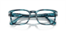 PO3334V Striped Blue AcetateEyeglass Frames for Glasses Direct, Closed View