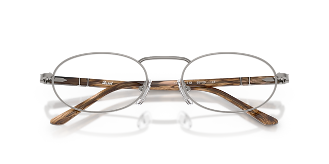 PO1023V Gunmetal MetalEyeglass Frames for Glasses Direct, Closed View