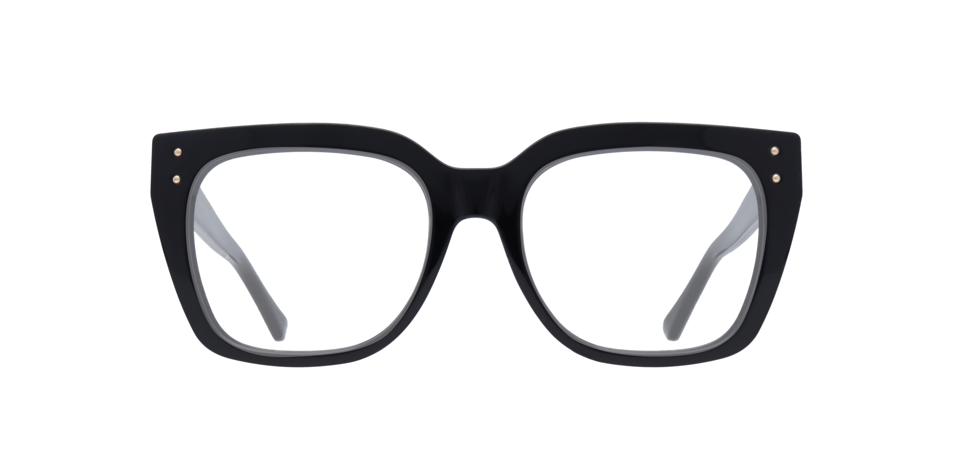 JC329 Black PlasticEyeglass Frames for Glasses Direct, Front View