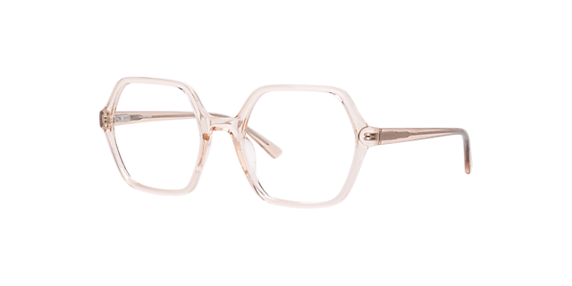 Molly Crystal Nude PlasticEyeglass Frames for Glasses Direct, Angle View