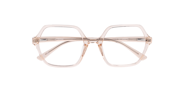 Molly Crystal Nude PlasticEyeglass Frames for Glasses Direct, Closed View