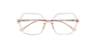Molly Crystal Nude PlasticEyeglass Frames for Glasses Direct, Closed View