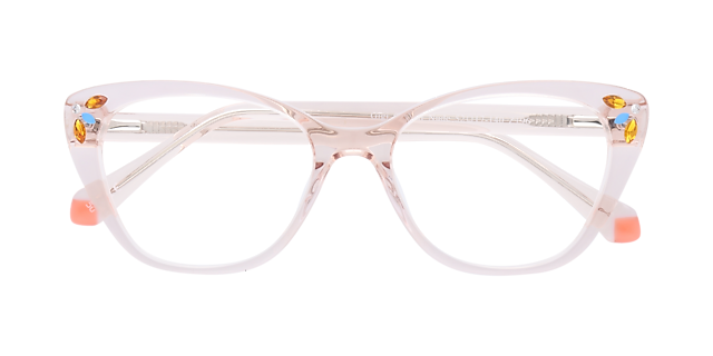 Gigi Crystal Nude AcetateEyeglass Frames for Glasses Direct, Closed View