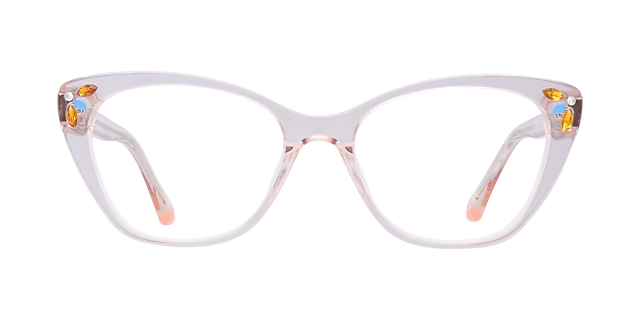 Gigi Crystal Nude AcetateEyeglass Frames for Glasses Direct, Front View