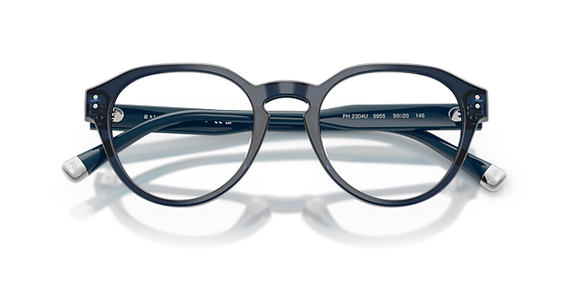 PH2304U Shiny Transparent Navy Blue AcetateEyeglass Frames for Glasses Direct, Closed View