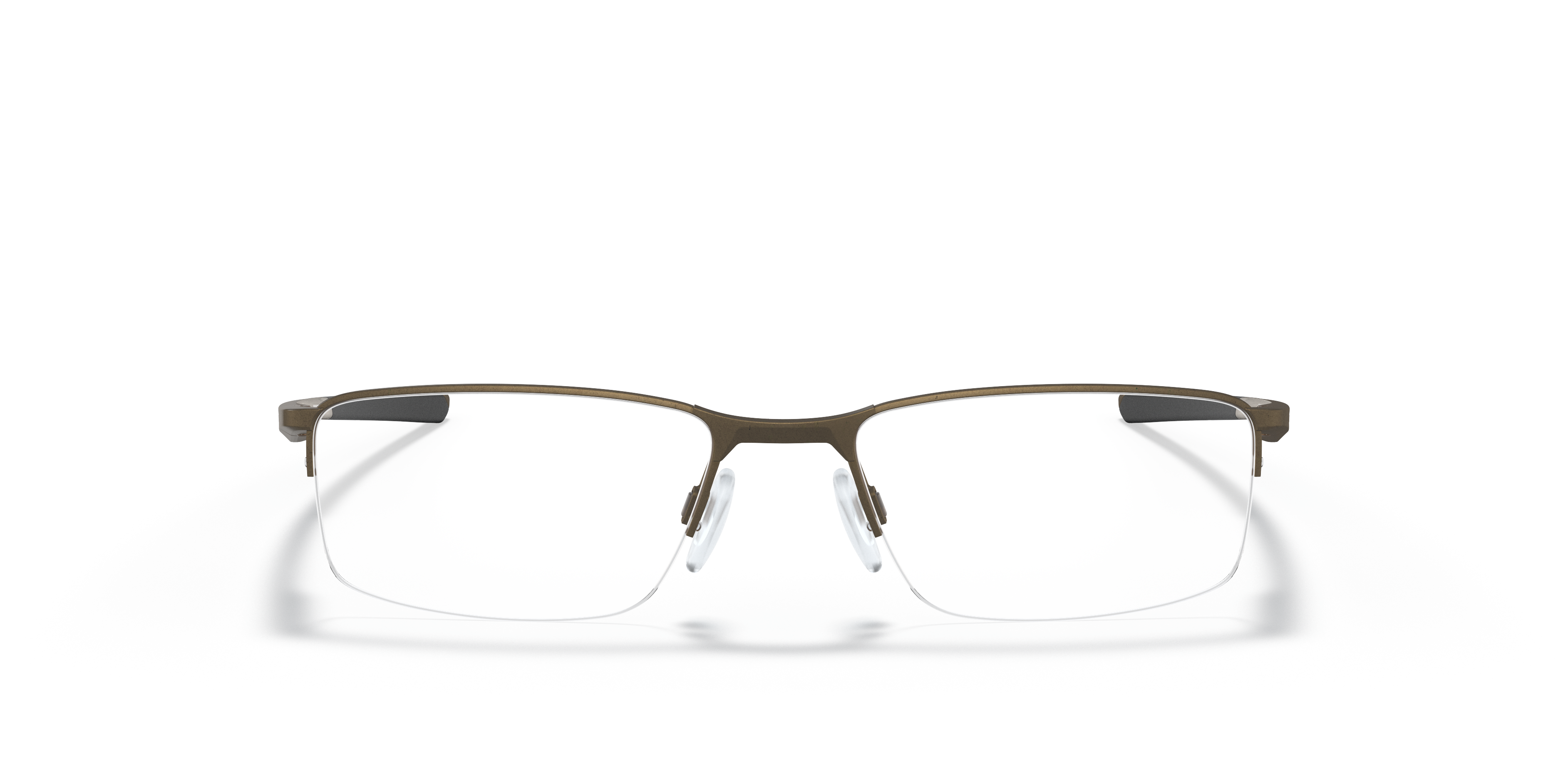 Socket 5.5 Satin Lead MetalEyeglass Frames for Glasses Direct, Front View