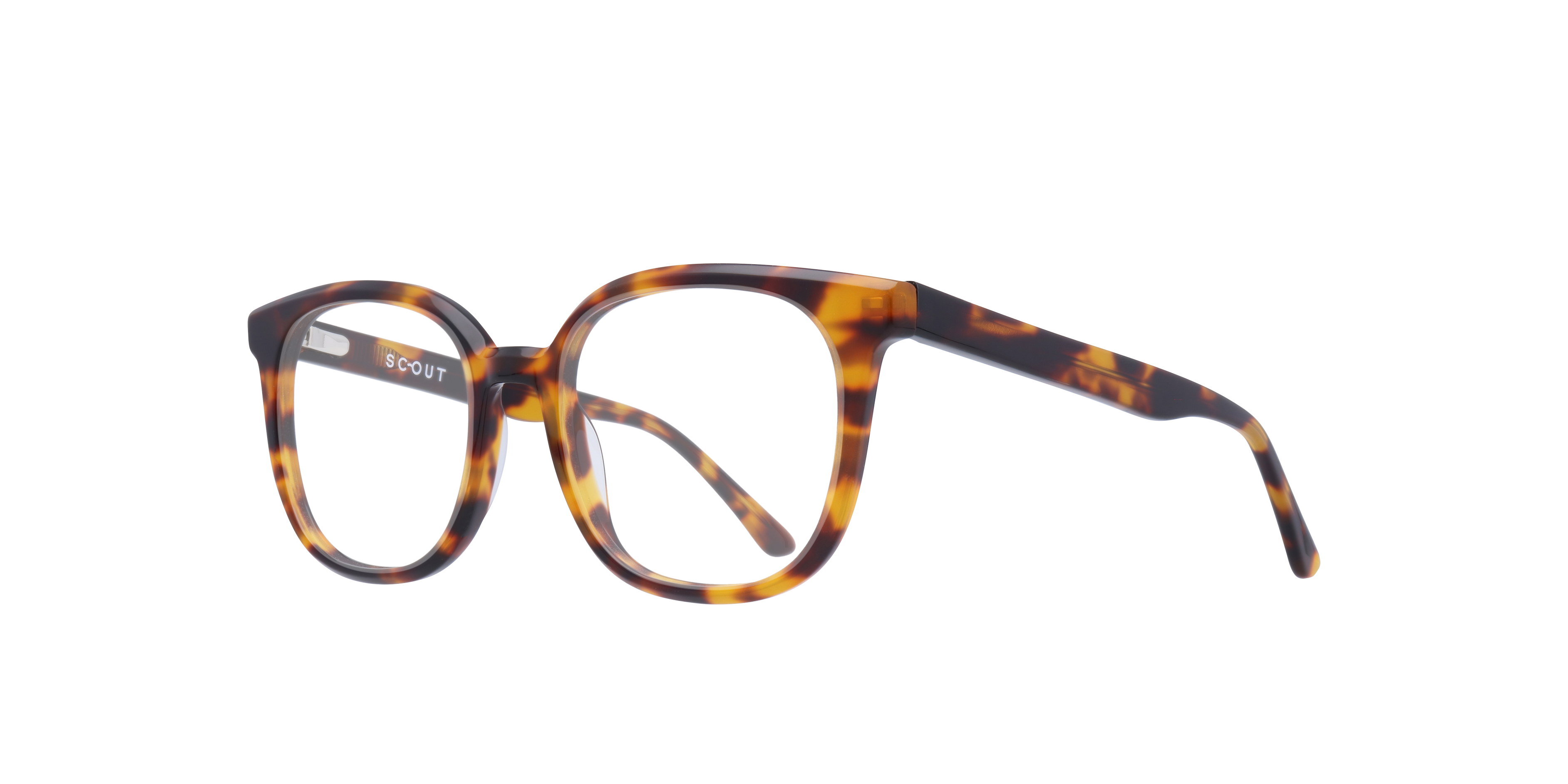 Freddie Havana AcetateEyeglass Frames for Glasses Direct, Angle View