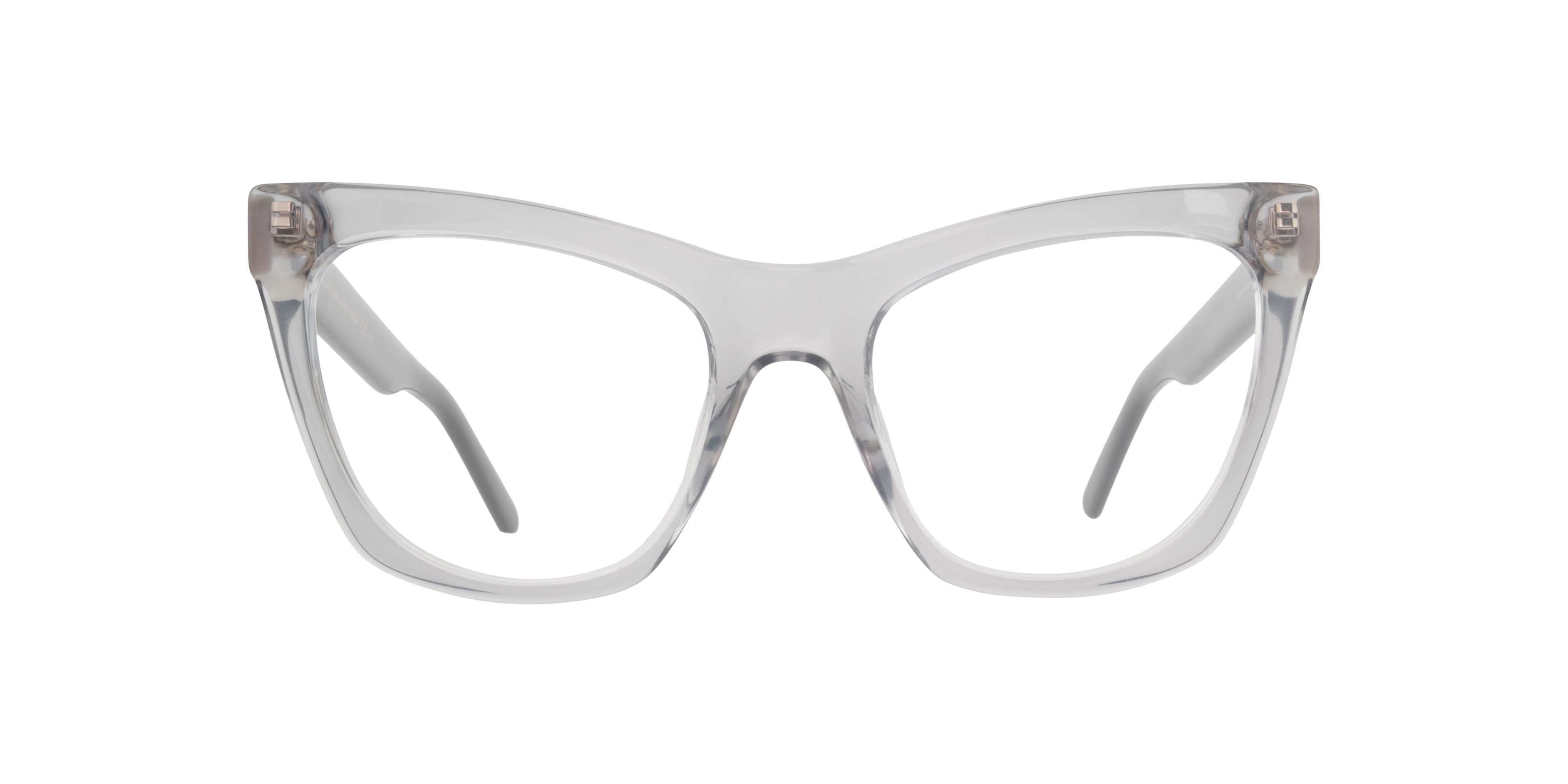 MARC 649 Grey Black PlasticEyeglass Frames for Glasses Direct, Front View