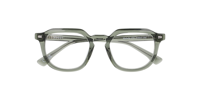 Malachi Crystal Green AcetateEyeglass Frames for Glasses Direct, Closed View