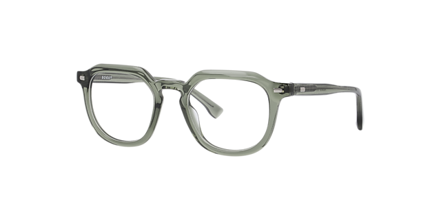 Malachi Crystal Green AcetateEyeglass Frames for Glasses Direct, Angle View