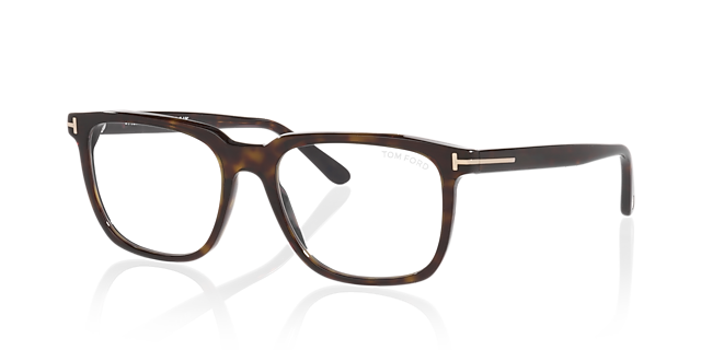 FT6080-B Tortoise Black AcetateEyeglass Frames for Glasses Direct, Angle View
